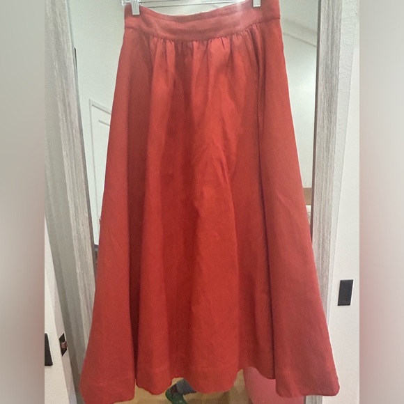 Sezane Sophie Skirt Terre - Size 6 - Picture 6 of 10